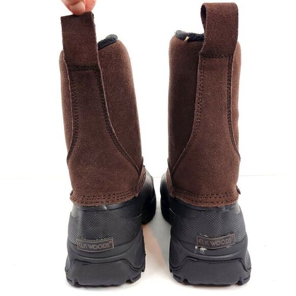 NEW Elk Woods McKinley Waterproof Duck Work Boot Brown Suede Insulated Mens 7M main image 8
